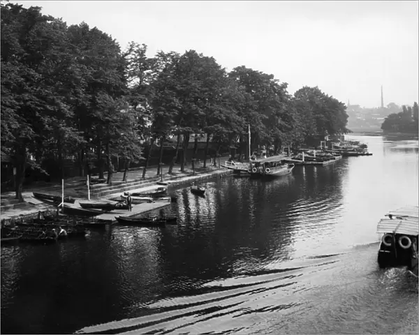 The River Dee at Chester, Cheshire, June 1925