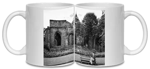St Johns Ruins, Chester, Cheshire, August 1948