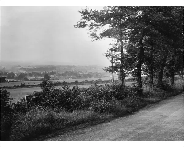 Wellington, viewed from Wrekin Road, Shropshire, August 1925