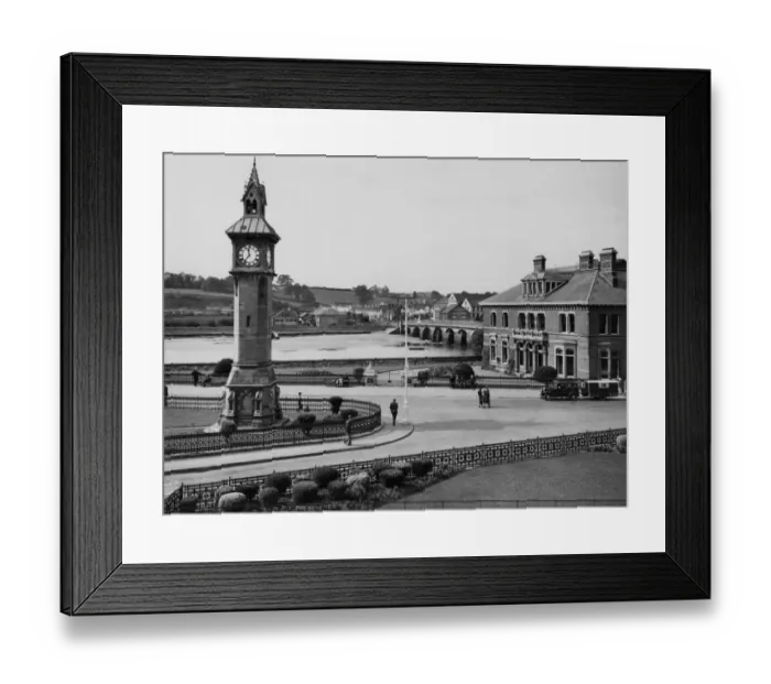 Framed Print : Albert Clock, Barnstaple, September 1934 Framed Print : Albert Clock, Barnstaple, September 1934