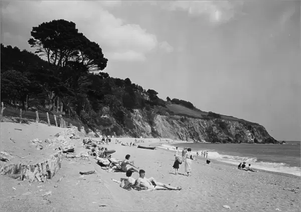 Blackpool Sands, Devon, c1950