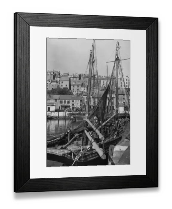 Framed Print : Brixham Harbour, Devon, 1936 Framed Print : Brixham Harbour, Devon, 1936