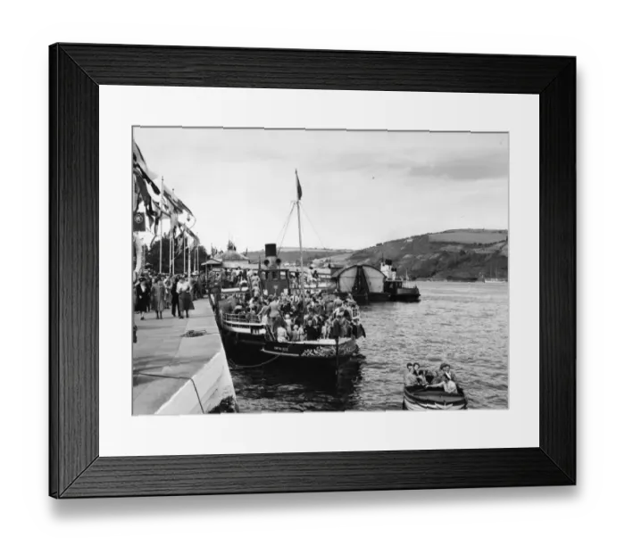 Framed Print : South Embankment, Dartmouth, August 1950 Framed Print : South Embankment, Dartmouth, August 1950