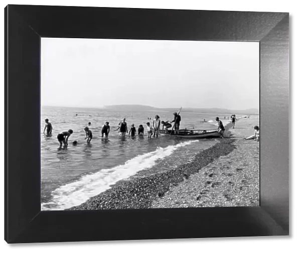 Exmouth Beach, Devon, c1950