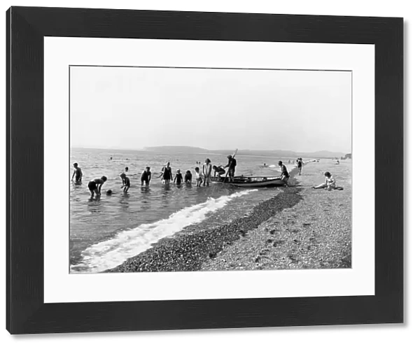 Exmouth Beach, Devon, c1950