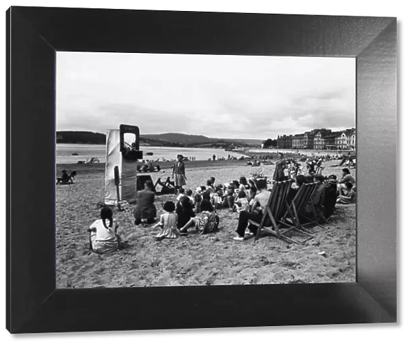 Exmouth Beach, Devon, July 1950