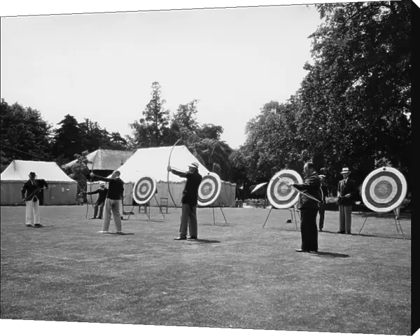 Archery Contest at Leamington Spa, Warwickshire