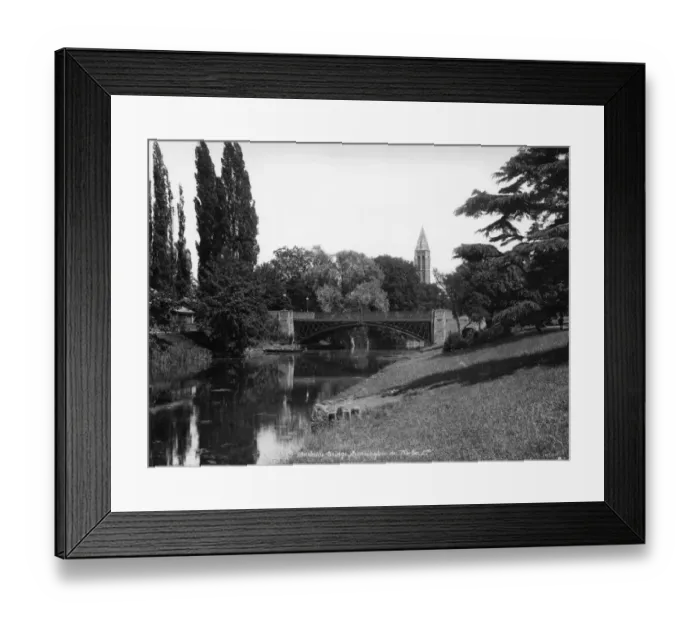 Framed Print : Adelaide Bridge, Leamington Spa, c1924 Framed Print : Adelaide Bridge, Leamington Spa, c1924