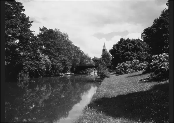River Leam, Leamington Spa, June 1937
