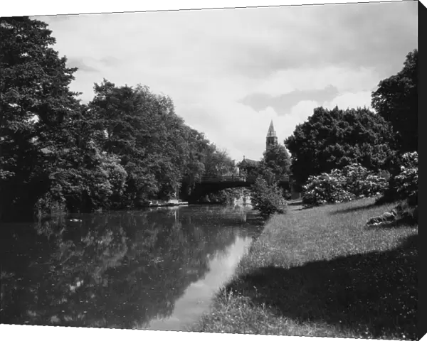 River Leam, Leamington Spa, June 1937