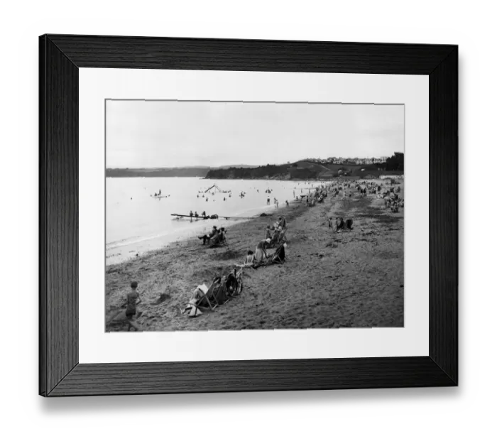 Framed Print : Goodrington Sands, Devon, 1933