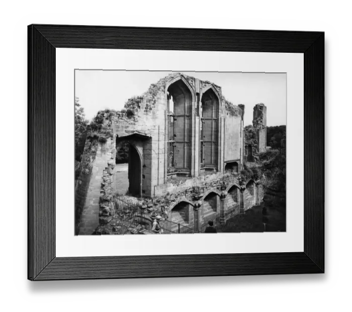 Framed Print : Kenilworth Castle, Banquet Hall, July 1935