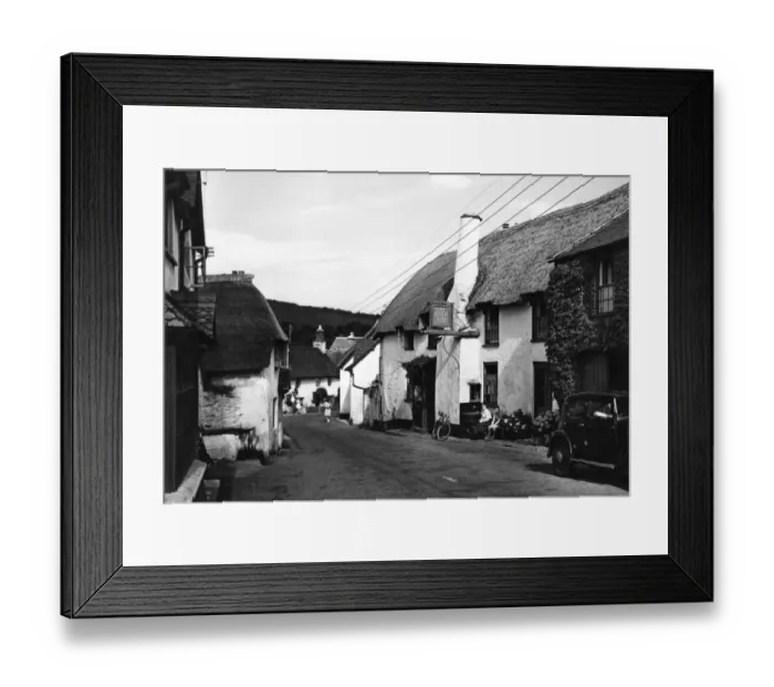 Framed Print : Porlock near Minehead, August 1950