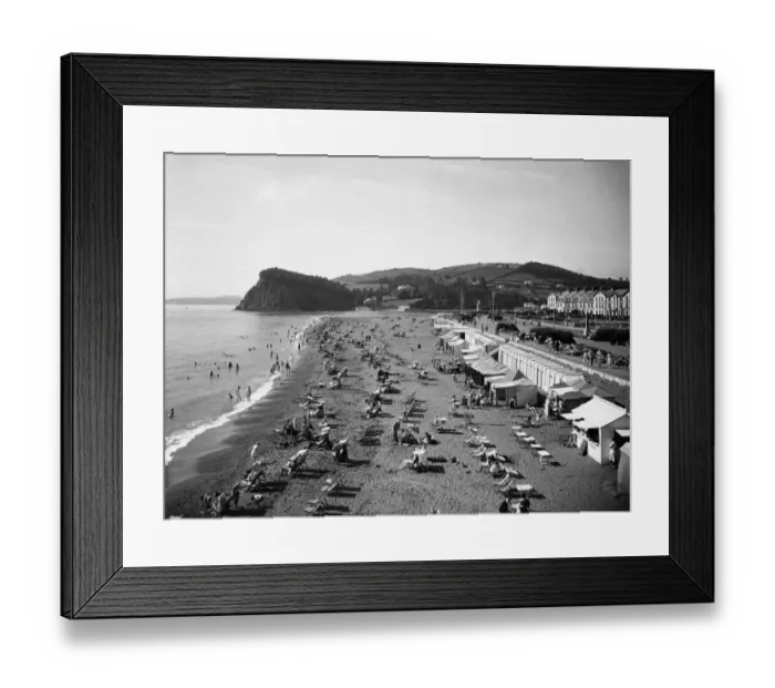 Framed Print : Teignmouth Beach, Devon, c. 1930s