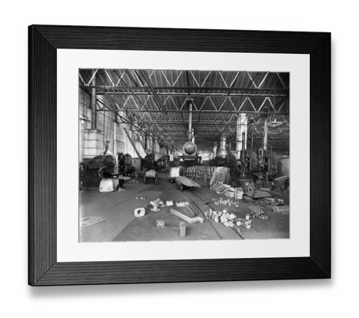 Framed Print : Carriage and Wagon Stamping (No. 18) Shop in 1915 Framed Print : Carriage and Wagon Stamping (No. 18) Shop in 1915