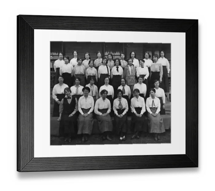 Framed Print : Female Clerks at Swindon Works, 1916 Framed Print : Female Clerks at Swindon Works, 1916