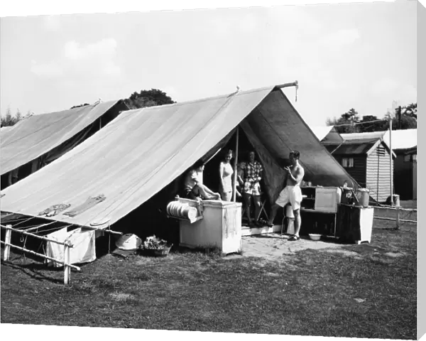 Idler Camp, Shiplake Lock, Oxfordshire, August 1939