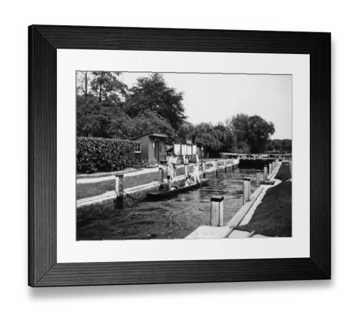 Framed Print : Shiplake Lock, Oxfordshire, August 1939