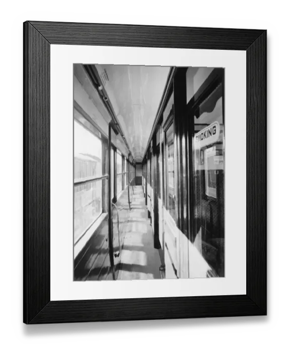 Framed Print : Third class corridor carriage, 1935 Framed Print : Third class corridor carriage, 1935