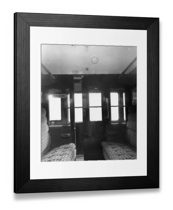 Framed Print : Brake Third Carriage compartment, 1933