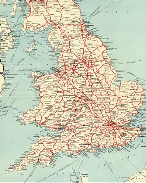 British Railways network map 1950s