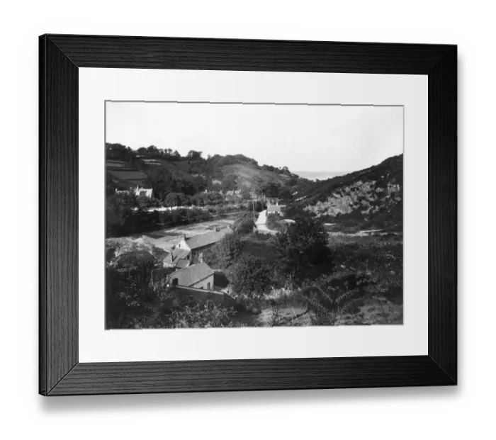 Framed Print : Grouville Valley, Jersey, June 1925 Framed Print : Grouville Valley, Jersey, June 1925