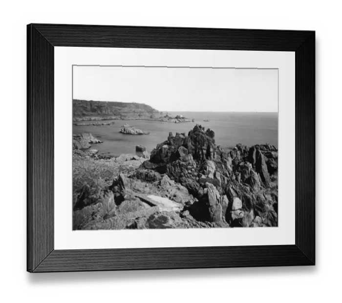 Framed Print : Corbiere Coast, Jersey, June 1925 Framed Print : Corbiere Coast, Jersey, June 1925