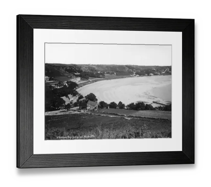 Framed Print : St Brelades Bay, Jersey, c. 1920s Framed Print : St Brelades Bay, Jersey, c. 1920s