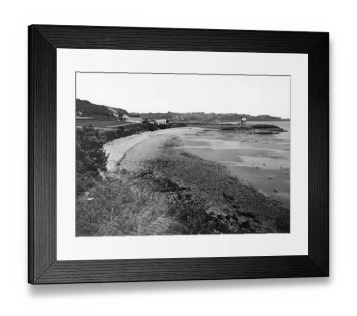 Framed Print : Archirondel & St Catherines Bay, Jersey, June 1925