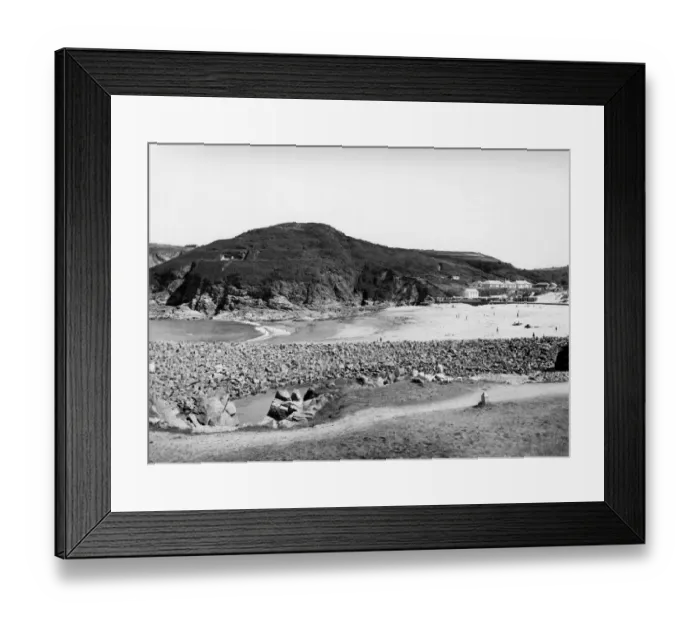 Framed Print : La Greve de Lecq, Jersey, August 1934