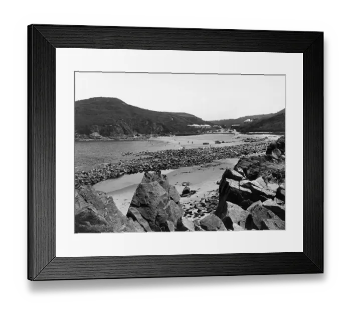 Framed Print : La Greve de Lecq, Jersey, June 1925 Framed Print : La Greve de Lecq, Jersey, June 1925