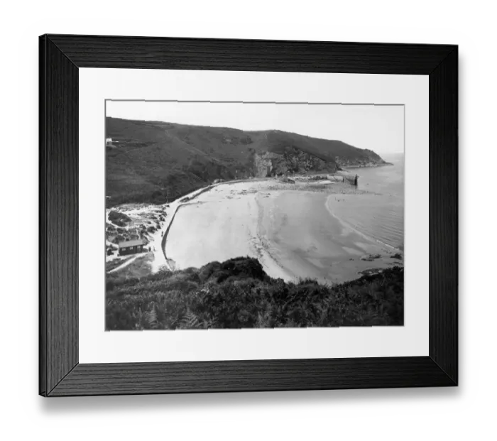 Framed Print : La Greve de Lecq, Jersey, June 1925