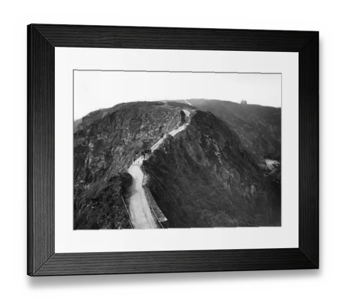Framed Print : La Coupee, Sark, 1925