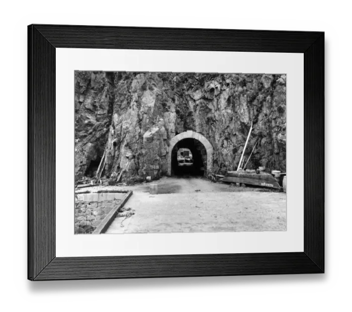 Framed Print : Tunnel from Maseline Harbour, Sark, 1925 Framed Print : Tunnel from Maseline Harbour, Sark, 1925