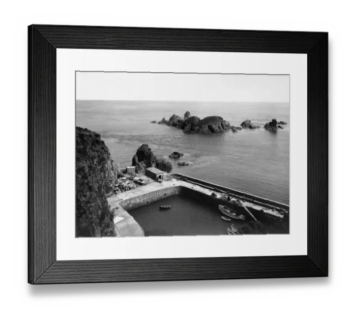 Framed Print : Creux Harbour, Sark, 1925 Framed Print : Creux Harbour, Sark, 1925