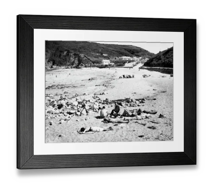 Framed Print : Greve de Lecq, Jersey, c. 1930s Framed Print : Greve de Lecq, Jersey, c. 1930s