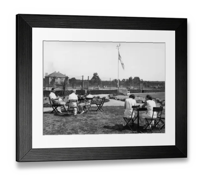 Framed Print : Public Recreation Ground, Greve d Azette, Jersey