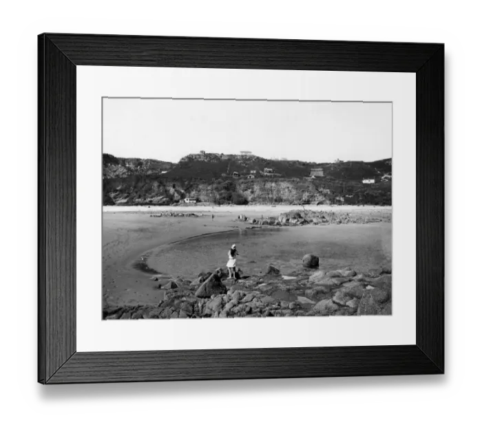 Framed Print : Portelet Beach, Jersey, June 1925 Framed Print : Portelet Beach, Jersey, June 1925