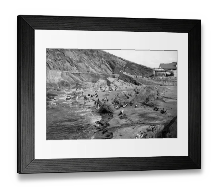 Framed Print : Wildersmouth Cove, Ilfracombe, Devon, September 1934