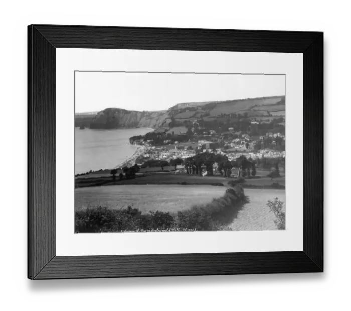Framed Print : Sidmouth from Salcombe Hill, Devon, October 1925