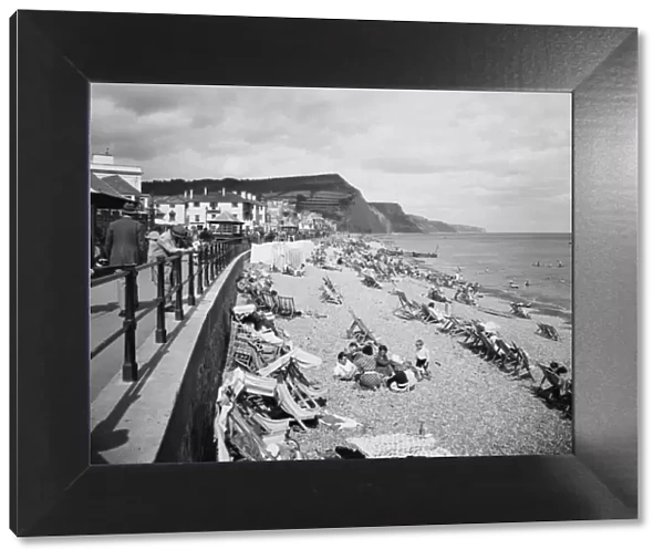 The Beach at Sidmouth, Devon, August 1936