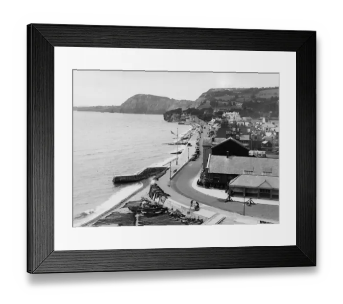 Framed Print : Sidmouth from Salcombe Hill, Devon, August 1931