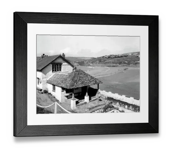 Framed Print : Bigbury-on-Sea from Burgh Island, Devon, September 1935