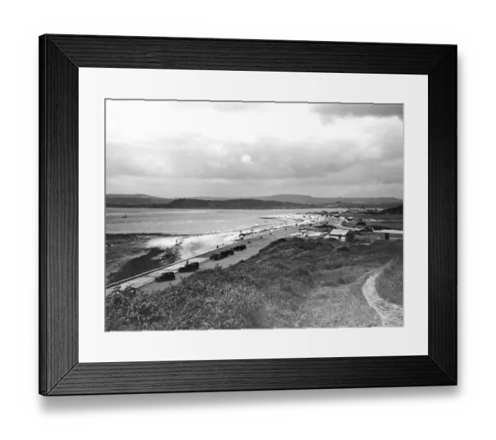 Framed Print : Exmouth from Orcombe Point, Devon, July 1936