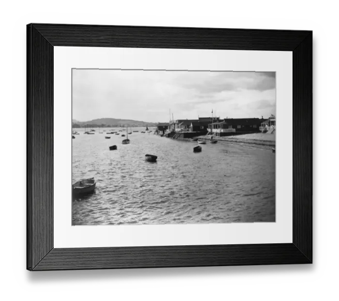 Framed Print : Bungalows at Exmouth, Devon, July 1923 Framed Print : Bungalows at Exmouth, Devon, July 1923
