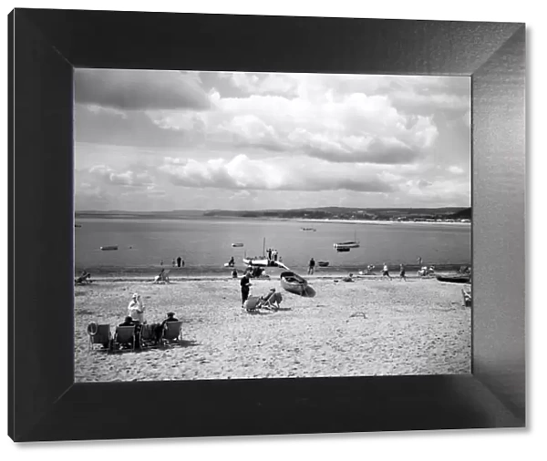Exmouth Beach, Devon, July 1936