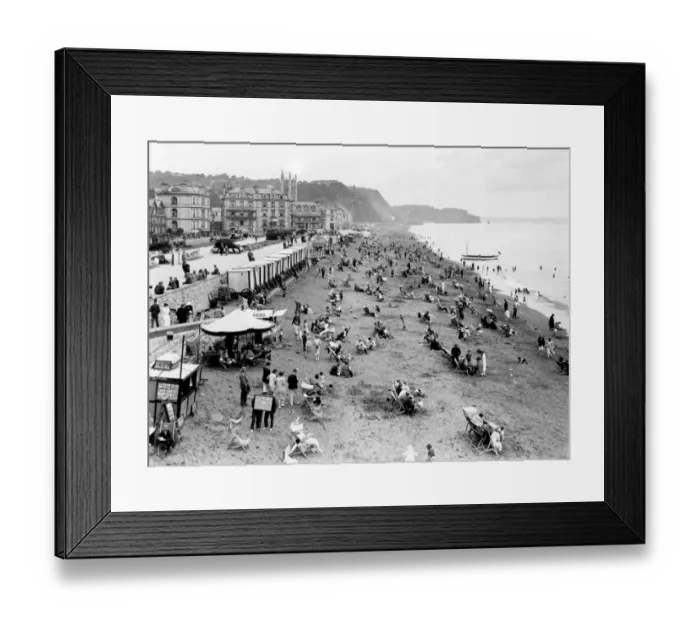 Framed Print : Each Beach, Teignmouth, Devon, c. 1925