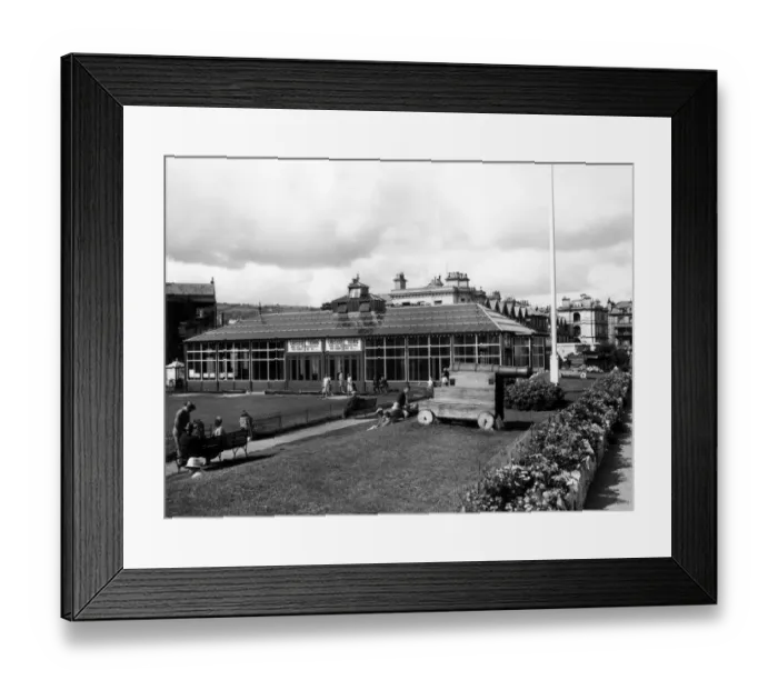 Framed Print : Winter Gardens, Teignmouth, Devon, August 1930