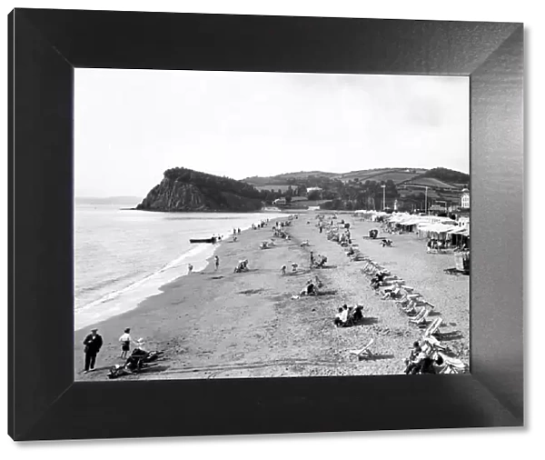 West Beach, Teignmouth, Devon, August 1930