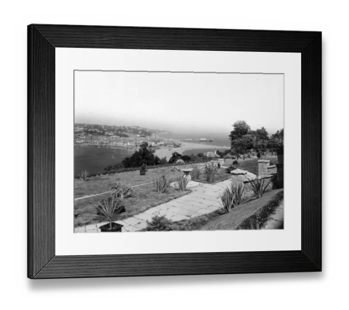 Framed Print : Teignmouth from Shaldon, Devon, September 1933